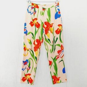 Grifflin Paris Floral Tropical Ankle Pant Size Large P1944